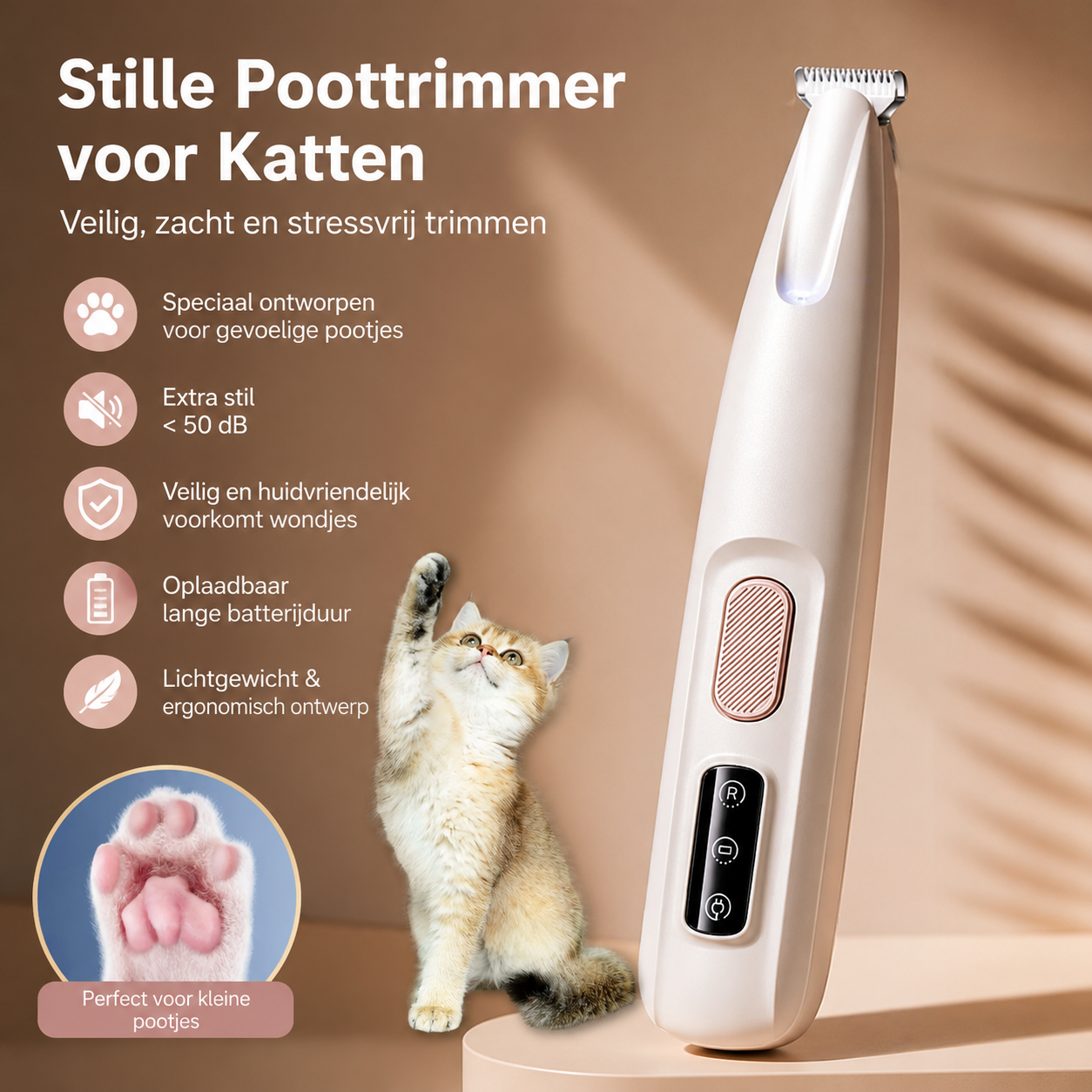 Trimmen kattenpootjes HairTrim