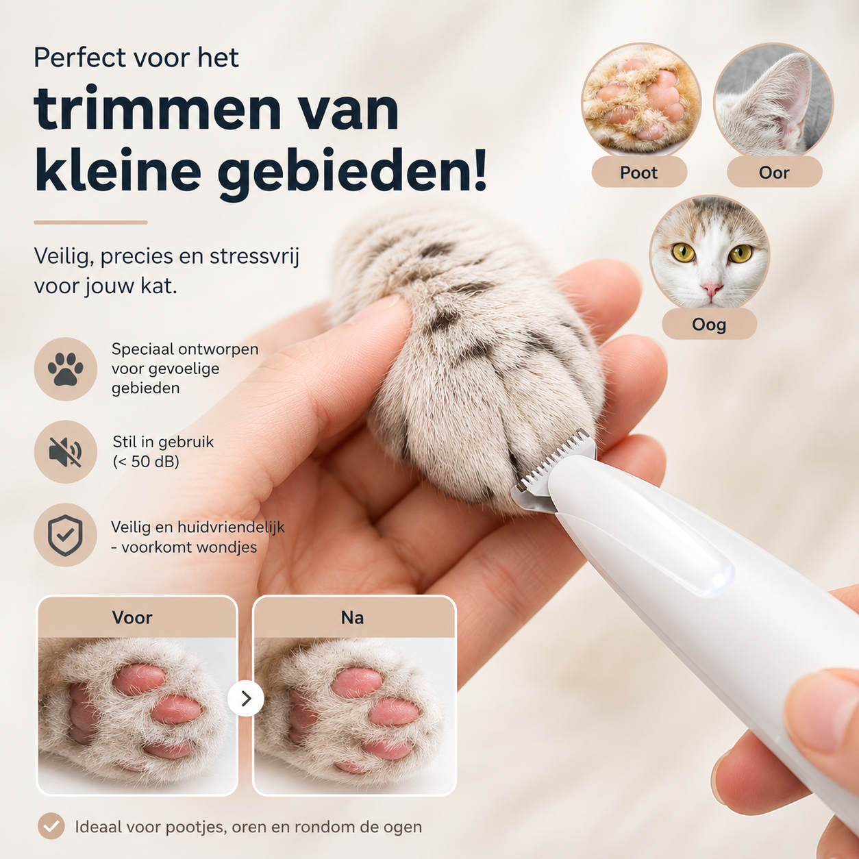 HairTrim in gebruik thuis