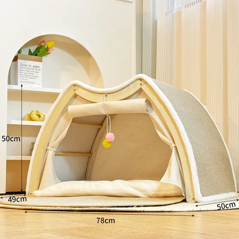 XL Kattenvilla met Krabdak