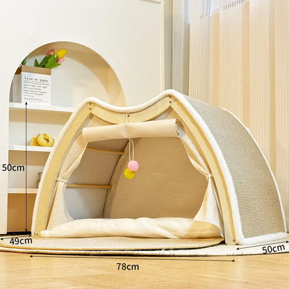 XL Kattenvilla met Krabdak