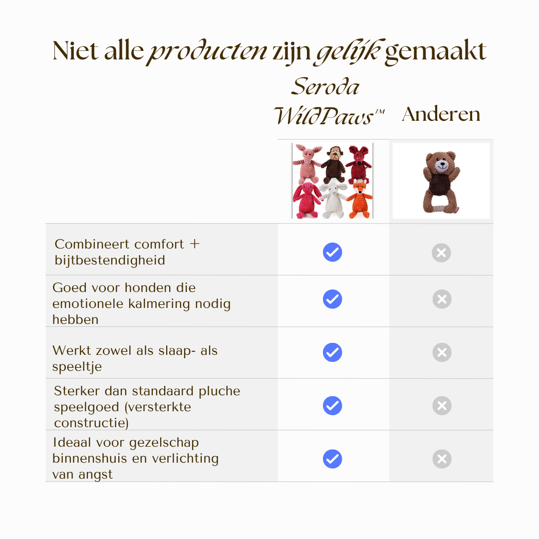 Seroda WildPaws™ - Ultra Strong Knuffelmaatje