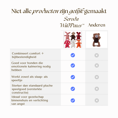 Seroda WildPaws™ - Ultra Strong Knuffelmaatje