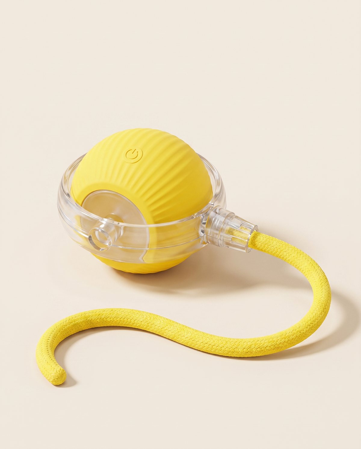 PawChaser mechanisme transparante ring en touw