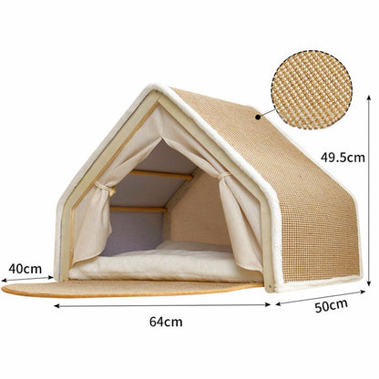 XL Kattenvilla met Krabdak