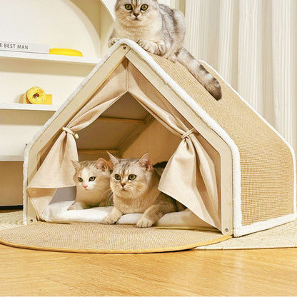 XL Kattenvilla met Krabdak