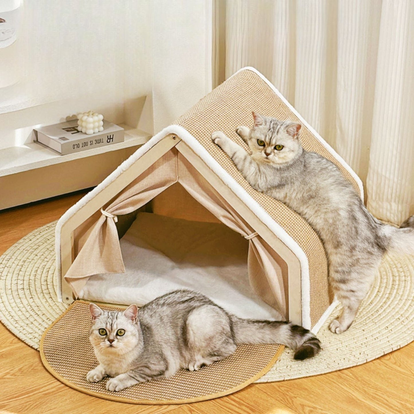 XL Kattenvilla met Krabdak