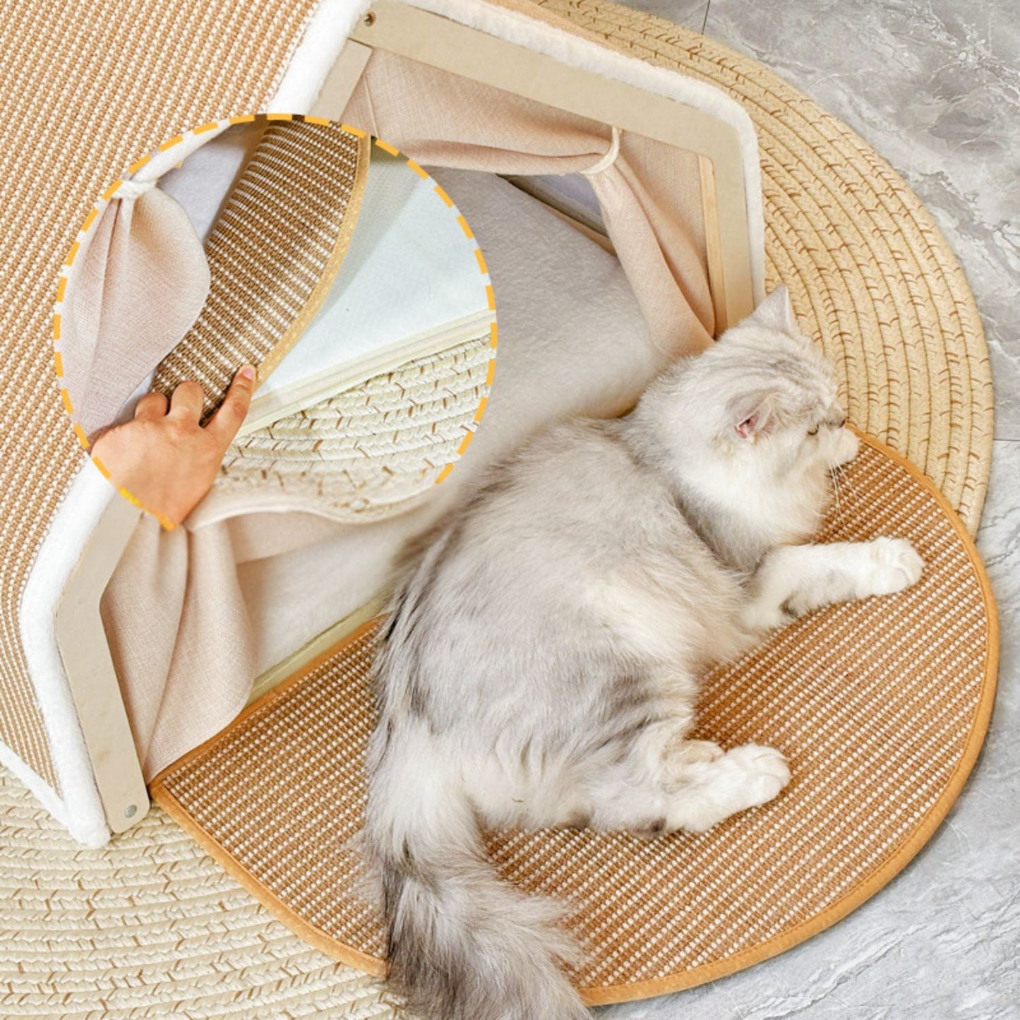 XL Kattenvilla met Krabdak